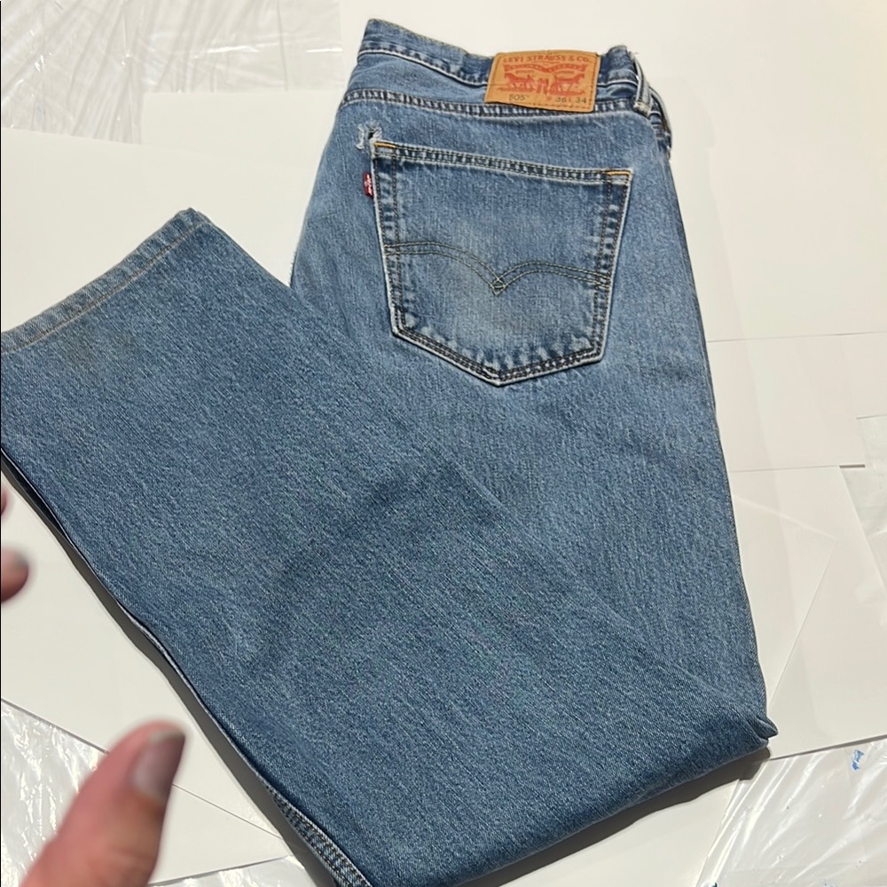 Levi's 505 Men's Light Blue Straight Jeans